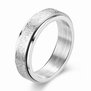 Size 11 1/2 Hypoallergenic Stainless Steel Silver Band Ring NEW
